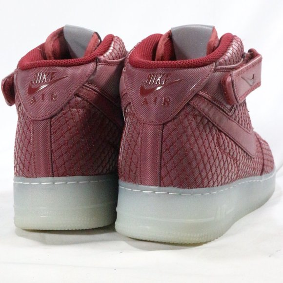 NIKE Air Force 1 '07 Mid LV8 ‘Team Red’ Sneakers Sz 11.5 US - Picture 6 of 15
